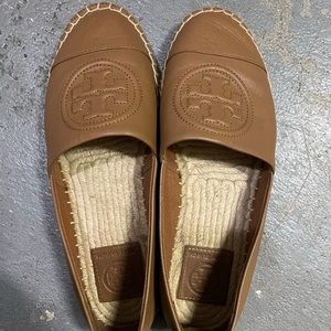 Nude leather Tory Burch Espadrille size 6 women